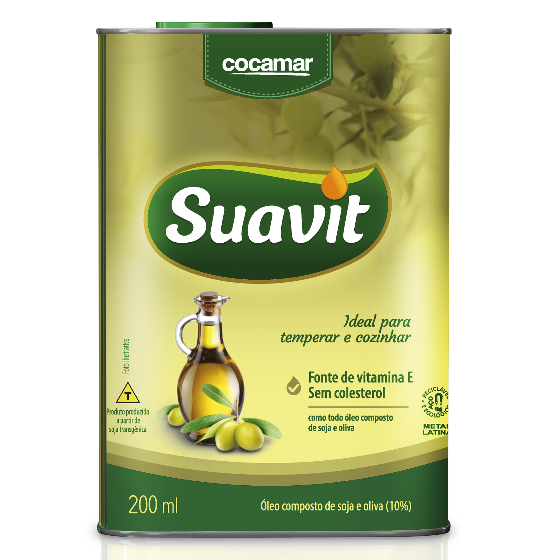 Óleo Composto Suavit Soja e Oliva 200 ml