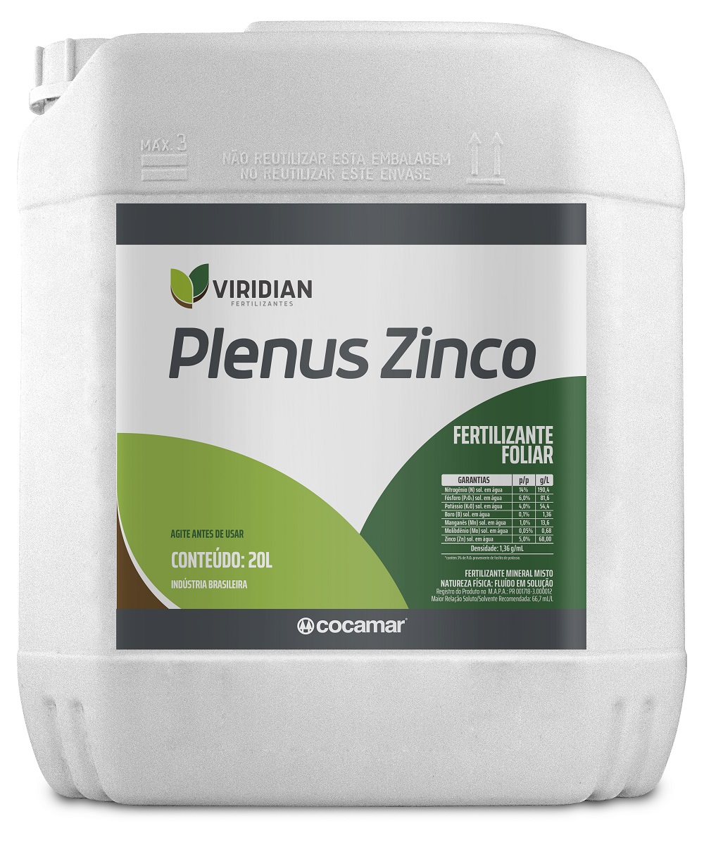 Viridian Plenus Zinco 20 Litros